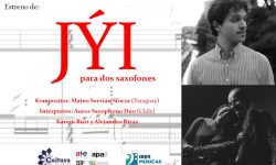 Obra de compositor paraguayo ganador en convocatoria de  Ibermúsicas fue estrenada por dúo chileno imagen