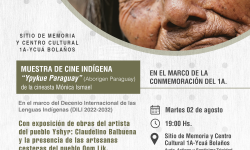Muestra de cine indígena “Ypykue Paraguay” en el Sitio de Memoria y Centro Cultural 1 A imagen