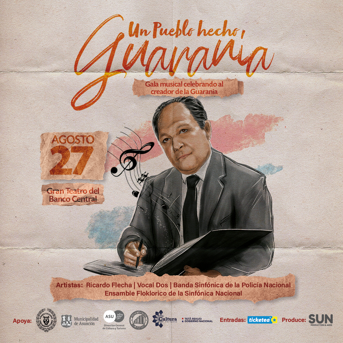 “Un Pueblo Hecho Guarania”, gala musical celebrando al creador de la Guarania imagen