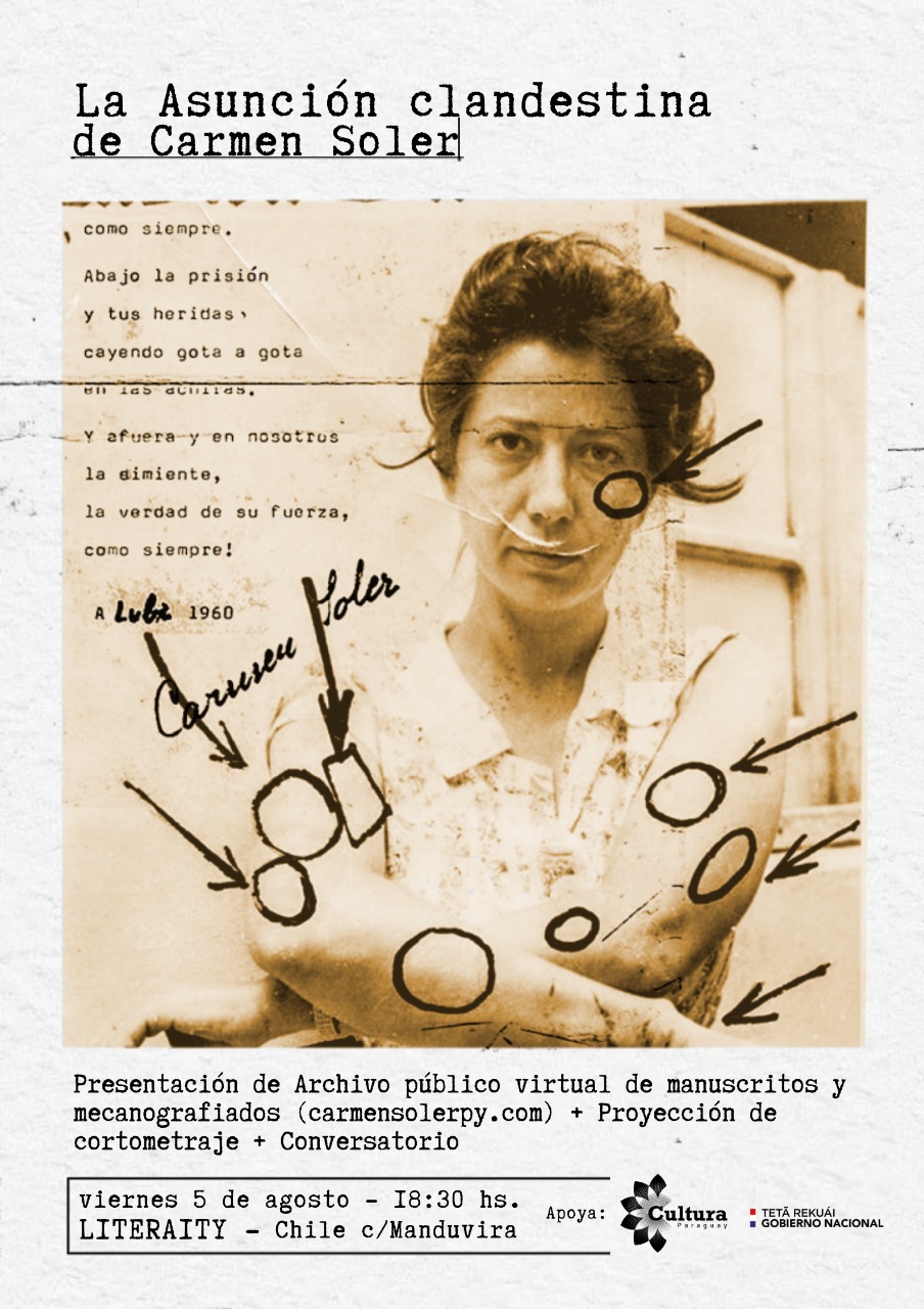 #FondosDeCultura2022: presentarán archivo virtual de la poeta paraguaya Carmen Soler imagen