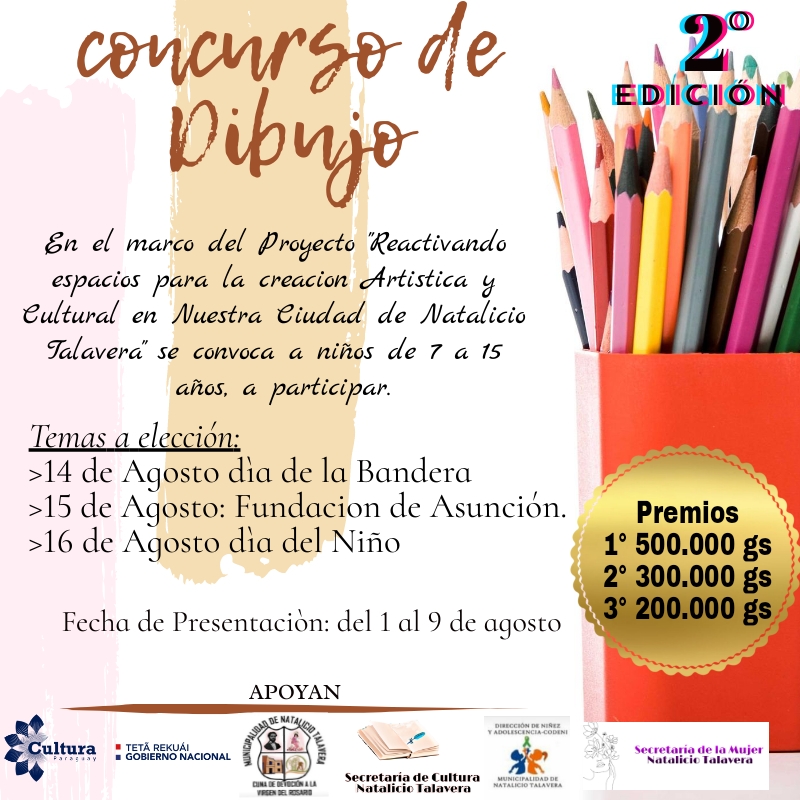 En Natalicio Talavera inician convocatoria para un Concurso de Dibujo infantil con apoyo de la SNC imagen
