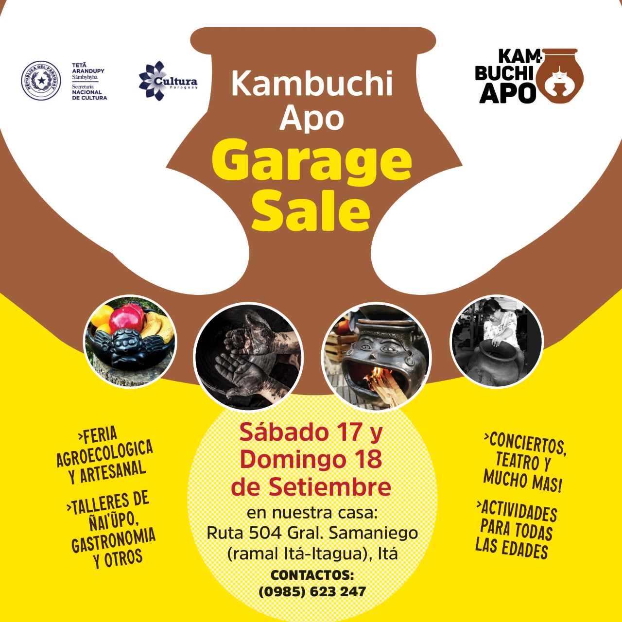 Grandes descuentos y actividades culturales, educativas y artísticas en feria de Kambuchi Apo imagen