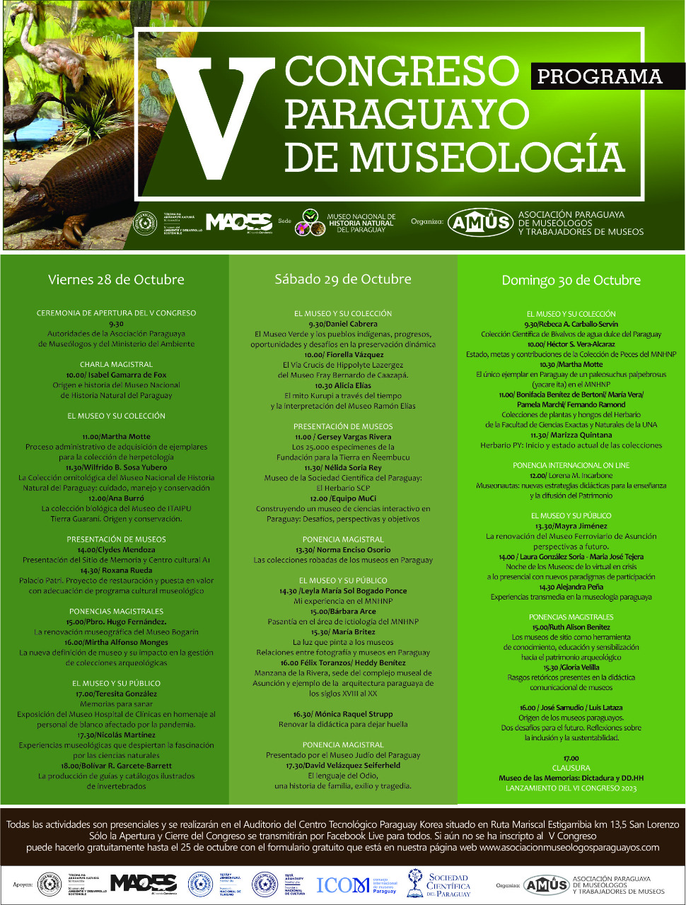 SNC acompaña el V Congreso Paraguayo de Museología imagen