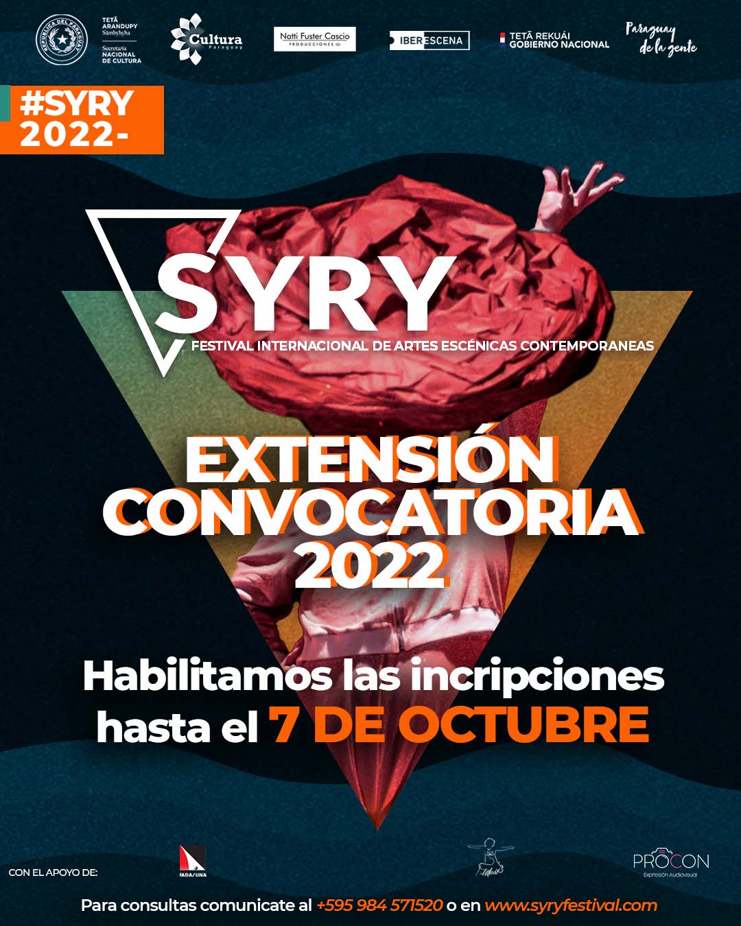 SYRY Festival Internacional de Artes Escénicas Contemporáneas extiende convocatoria hasta el 07 de octubre imagen