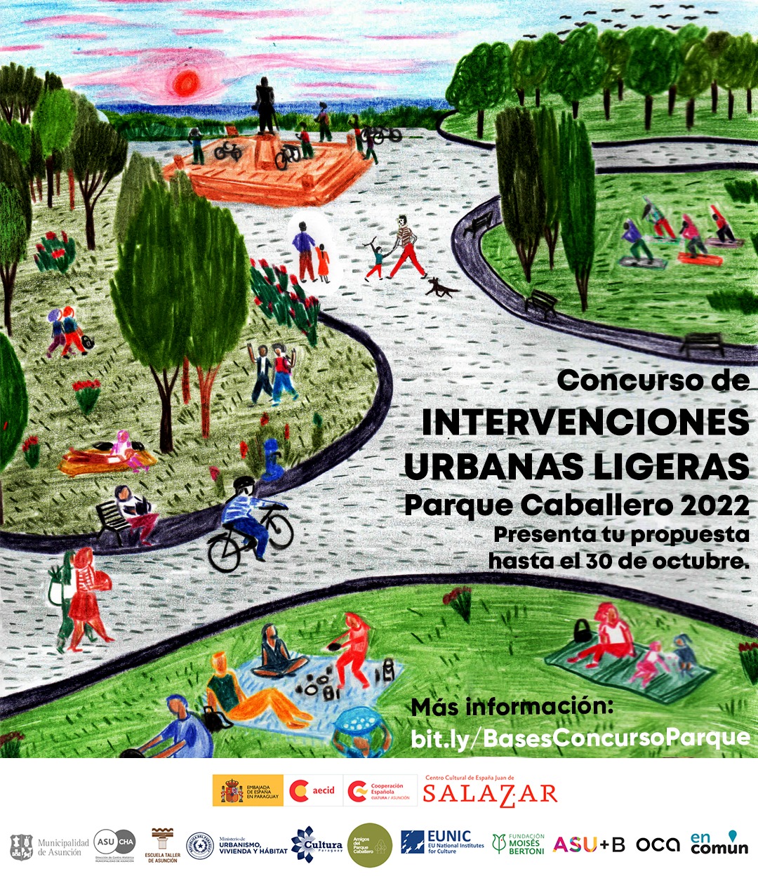 Concurso para revitalizar el Parque Caballero con intervenciones urbanas ligeras abierto hasta el 30 de octubre imagen