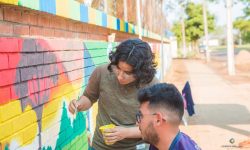 Misiones: recrearon la historia de Ayolas en extenso mural gracias a los Fondos de Cultura 2022 imagen