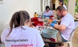 Asunción: continúan los trabajos de intervención para puesta en valor de plazas del centro histórico imagen