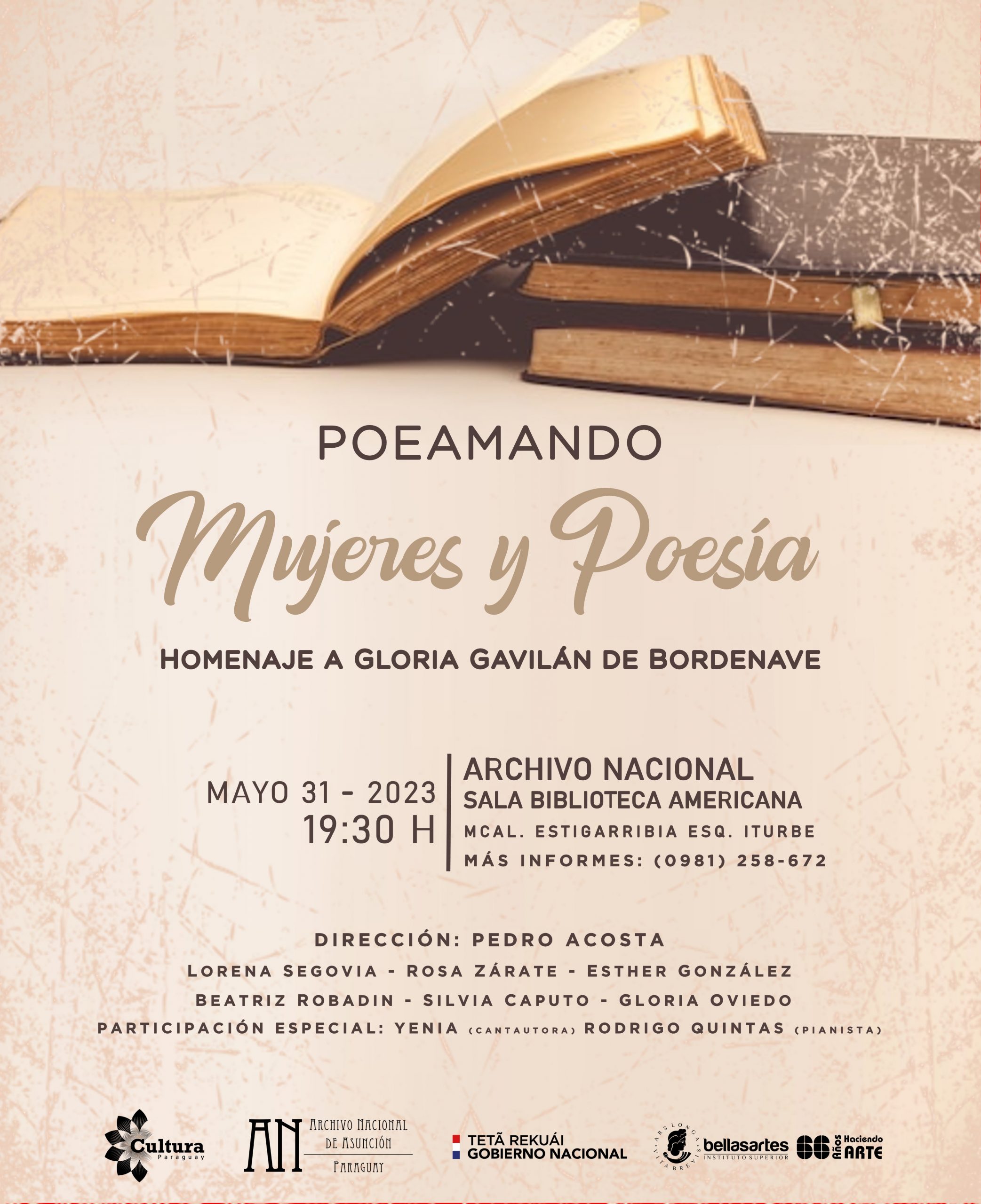 “Poemando” homenajea a Gloria Gavilán Cálcena de Bordenave imagen