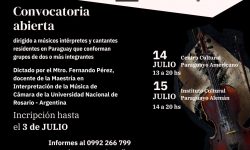 Seminario gratuito para la primera Maestría de música en Paraguay abre inscripciones imagen