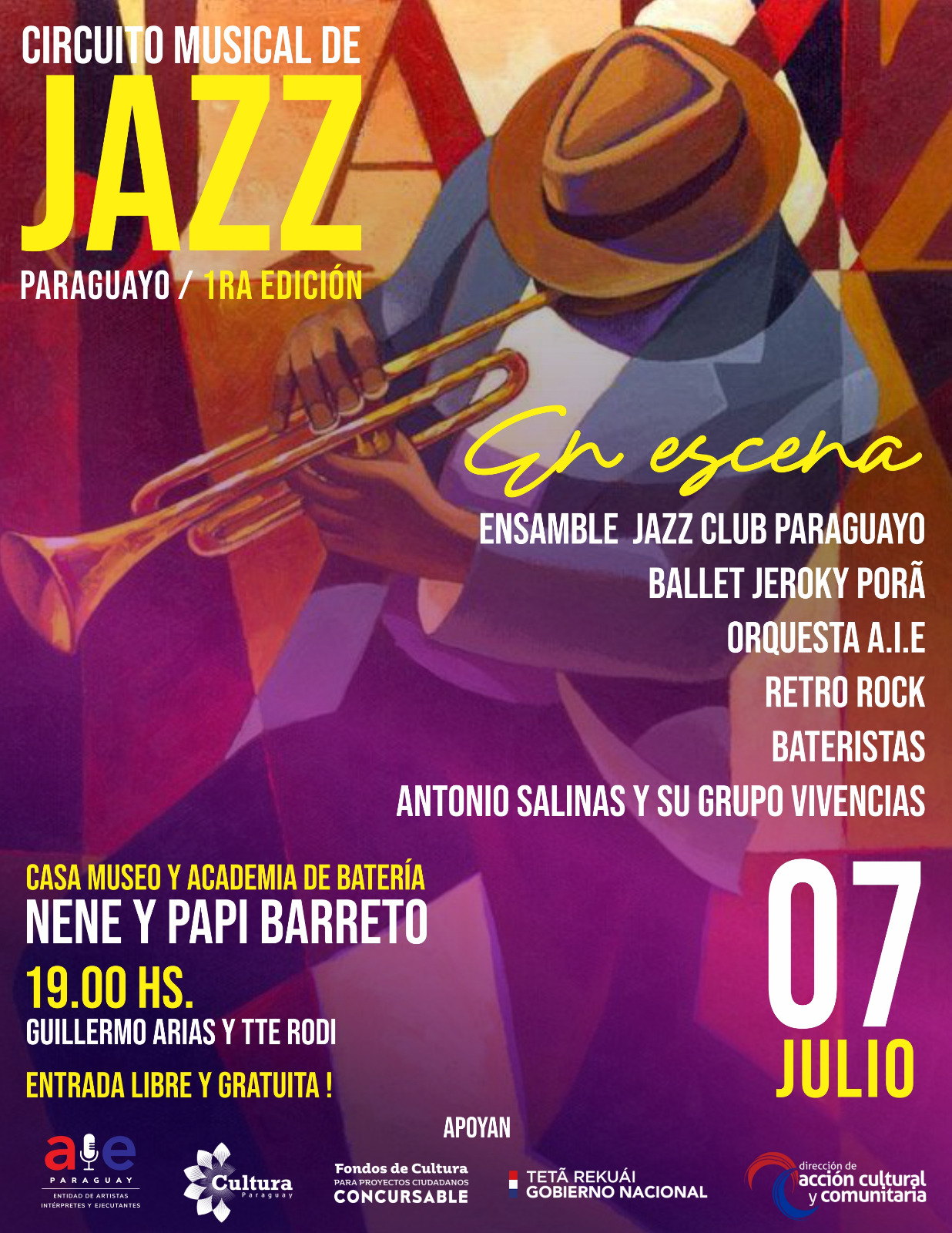 1ª edición del Circuito Musical de Jazz se basará en la obra de los maestros Nene y Papi Barreto imagen
