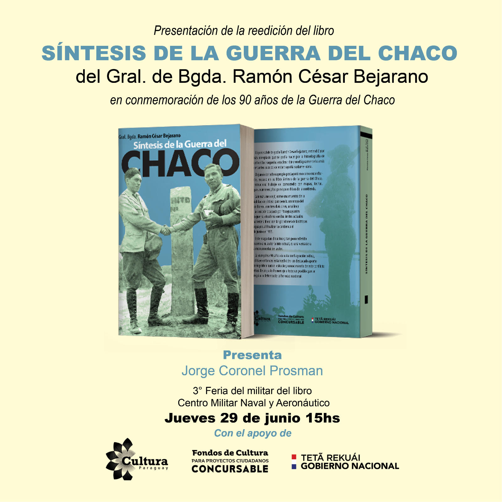 Presentarán la reedición del libro “Síntesis de la Guerra del Chaco”, adjudicada con los Fondos de Cultura 2023 imagen