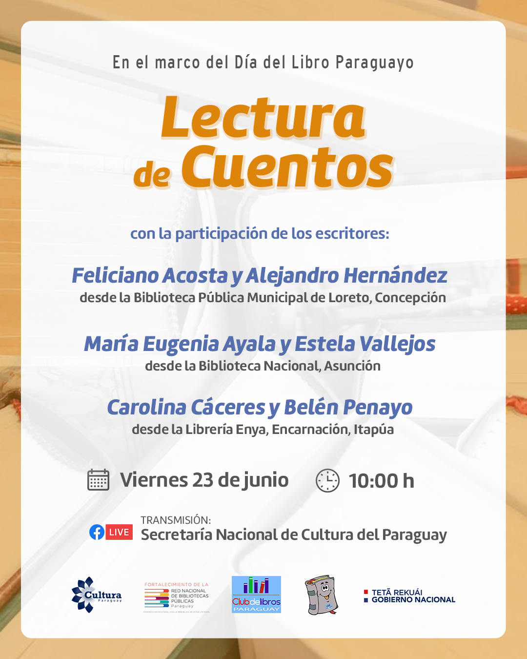 Día del libro paraguayo se celebrará con lectura de cuentos y donación de libros imagen