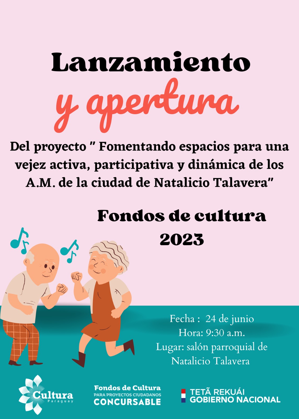 Fondos de Cultura 2023: adultos mayores de Natalicio Talavera disfrutarán de espacio para fomentar actividades artísticas imagen