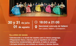 En Vallemi, Ballet Folclórico de la SNC brindará talleres gratuitos de danza imagen