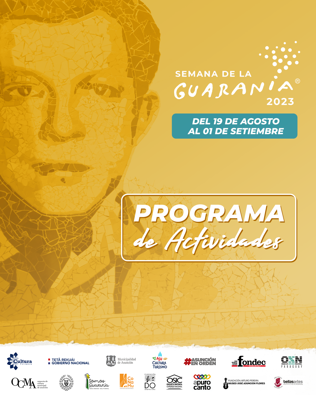 Programa completo de la Semana de la Guarania 2023: “La Guarania, sonido del alma paraguaya” imagen