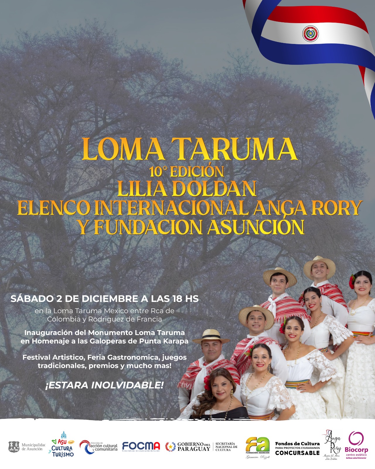 Organizan la décima edición del Festival Loma Taruma con el apoyo de los Fondos de Cultura 2023 imagen