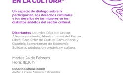 Cultura invita al conversatorio “El rol de la Mujer en la Cultura” por el Día de la Mujer Paraguaya