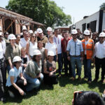 El Presidente de la República y Primera Dama visitan las obras de puesta en valor de la ex estación de Tren de San Salvador